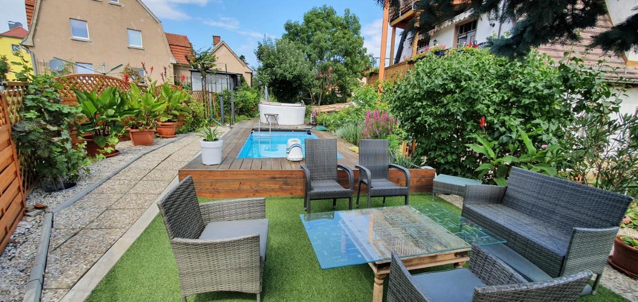 Ferienwohnung Moritzburg Mit Pool Экстерьер фото